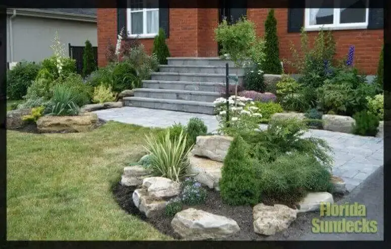 Devanture maison Jardin complet a Beaconsfiel Aménagement paysager a Beaconsfield