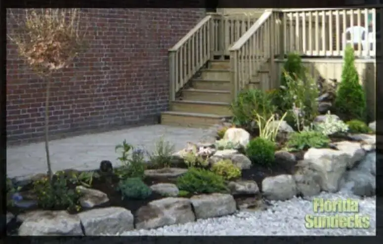 Backyard Rock Garden that we build in Montreal Rock garden in Montreal