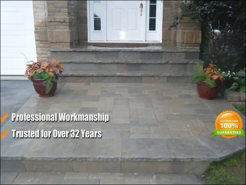 Unistone Walkway in West Island of Montreal Unistone Walkway