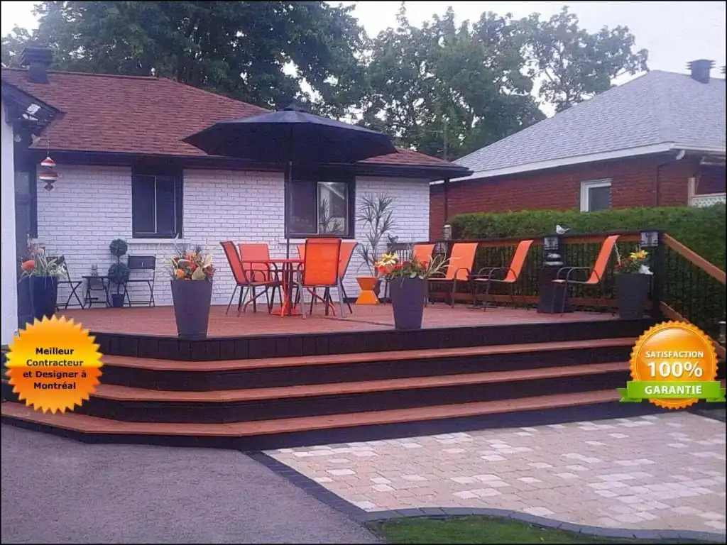 Patio en composite batit au West Island Patio en composite