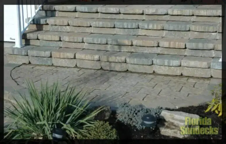 Unistone Front yard Steps in Vaudreuil unistone Vaudreuil